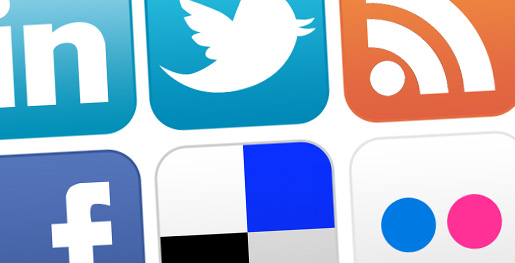 16 Clean Social Media Icons